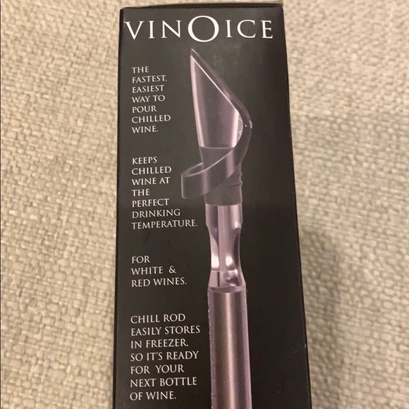 Vinoce Wine Pourer w Gravity Lid & Chill Rod - Picture 4 of 4